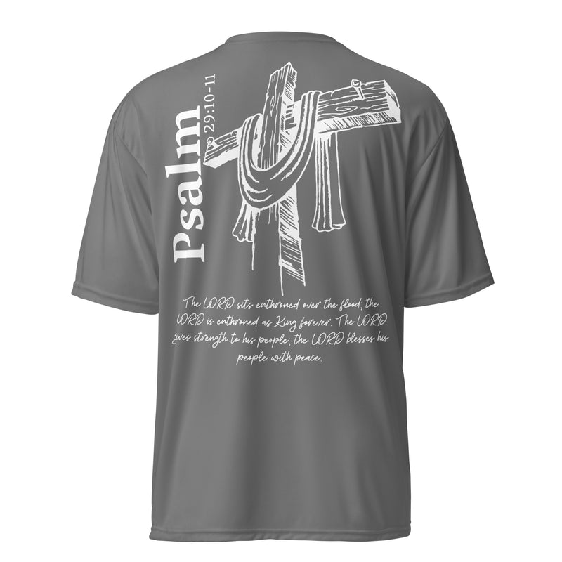 Psalm 29:10-11 performance crew neck
