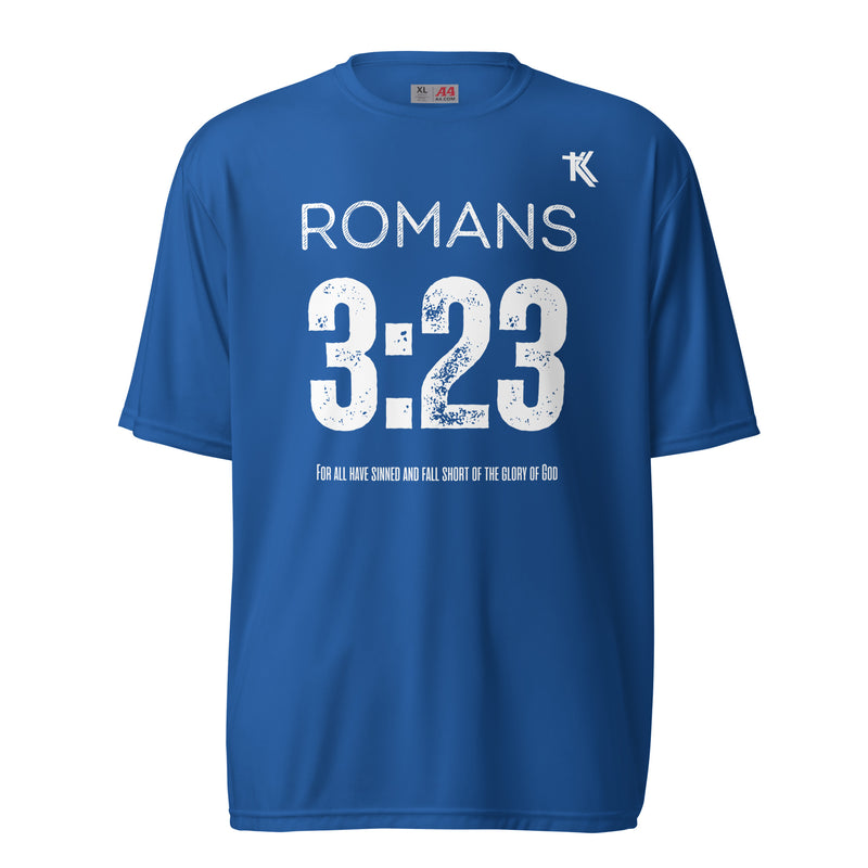 Romans 3:23 performance crew neck