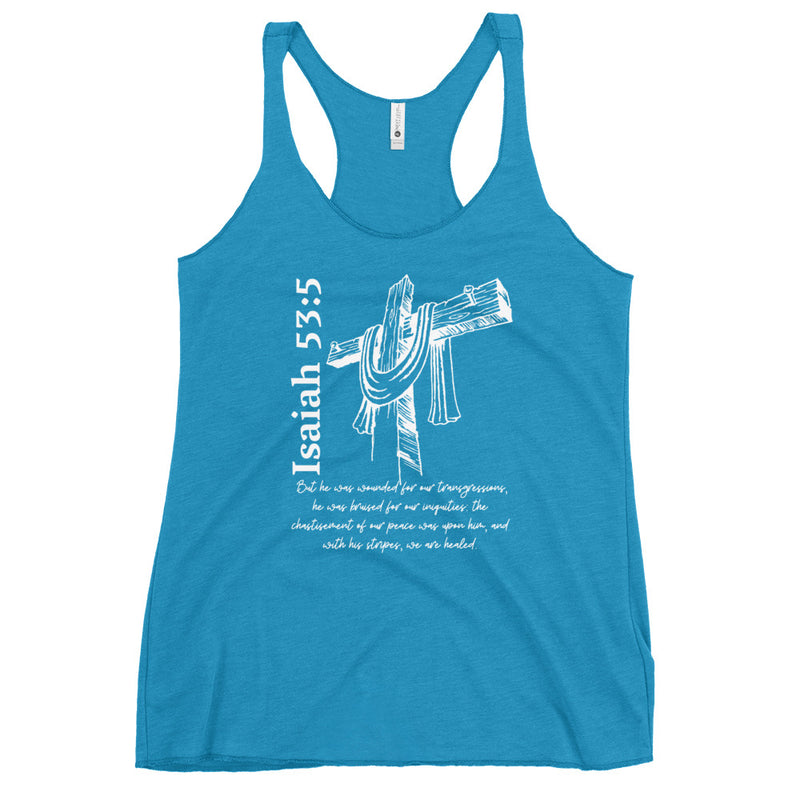 Women's Isaiah 53:5 Racerback
