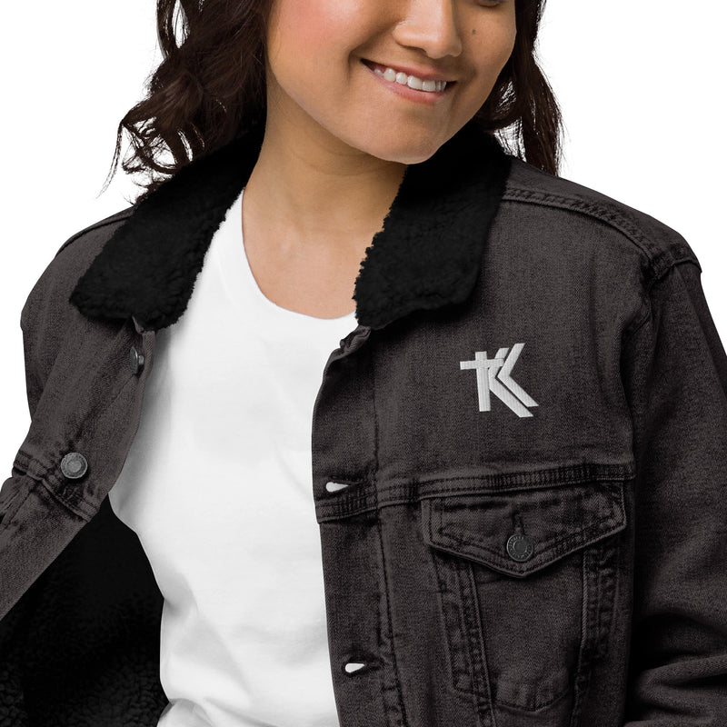 Denim sherpa jacket