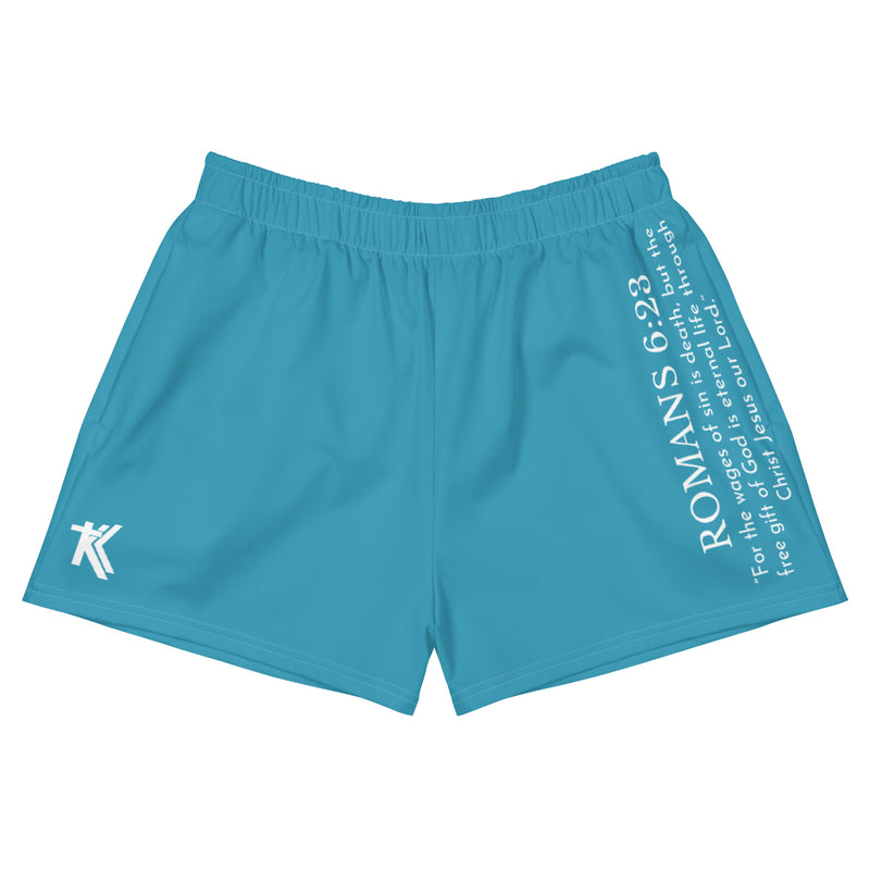 Women’s Romans 6:23 Athletic Shorts