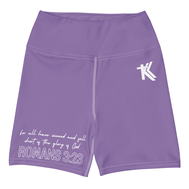 Romans 3:23 Yoga Shorts