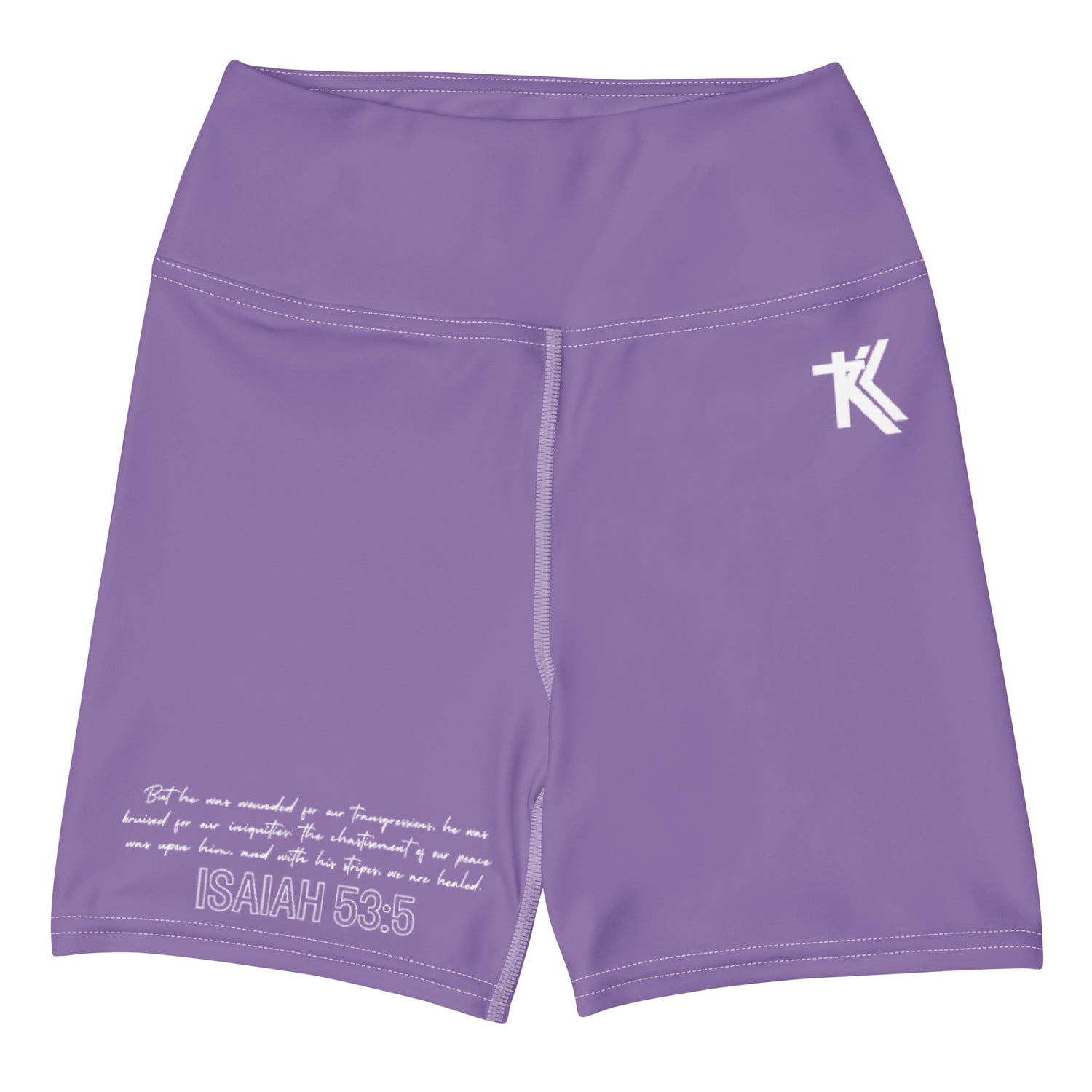 Isaiah 53:5 Yoga Shorts