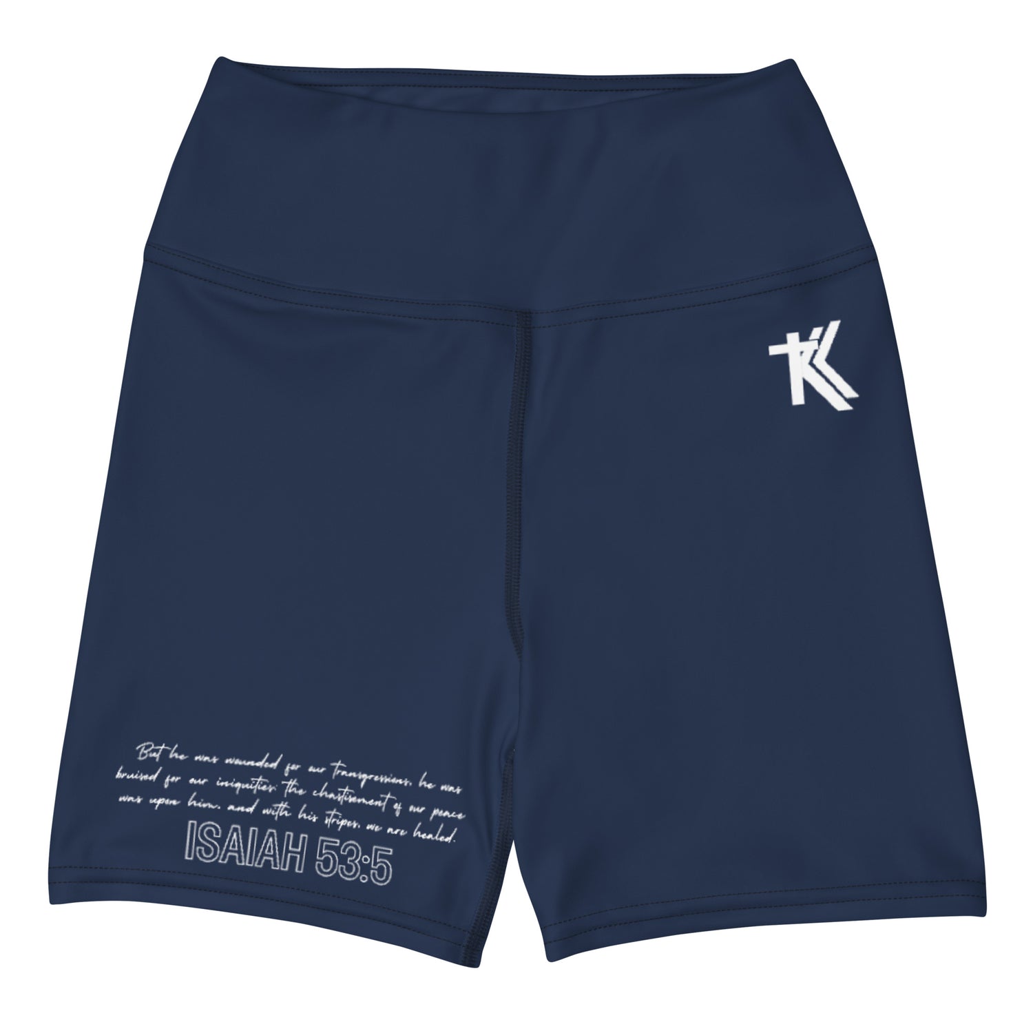 Isaiah 53:5 Yoga Shorts