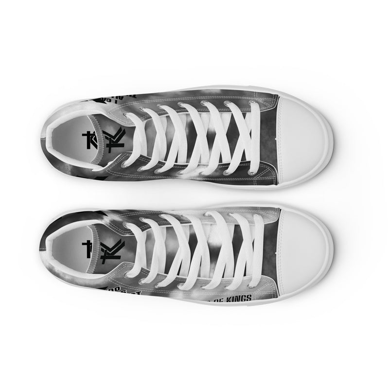 Men’s high top canvas shoes