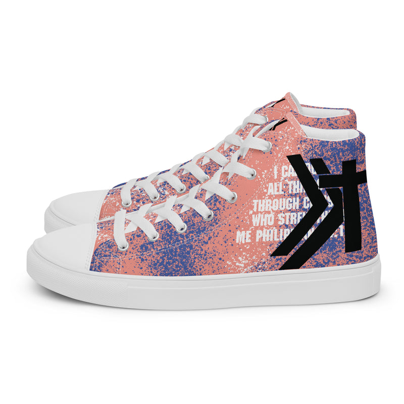 Men’s high top canvas shoes