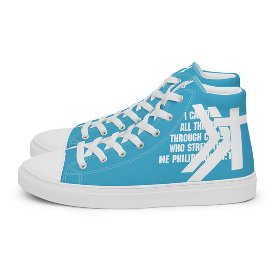 Men’s high top canvas shoes