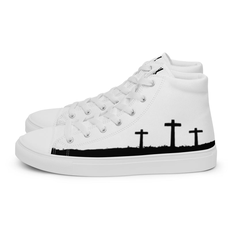 Men’s high top canvas shoes