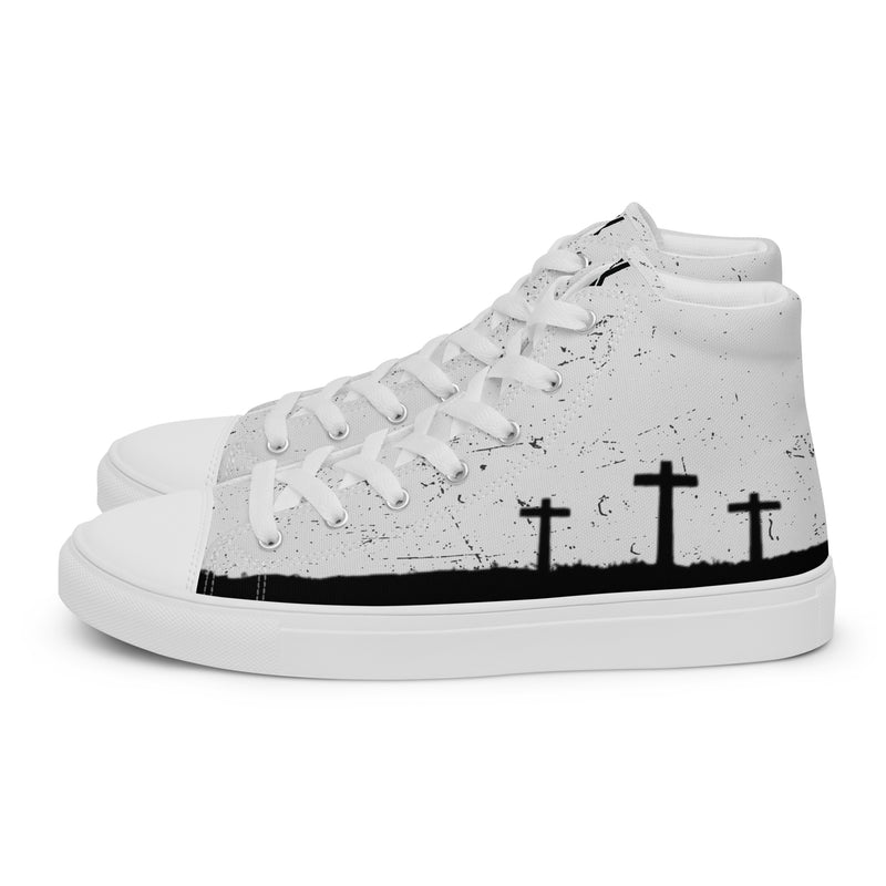 Men’s high top canvas shoes