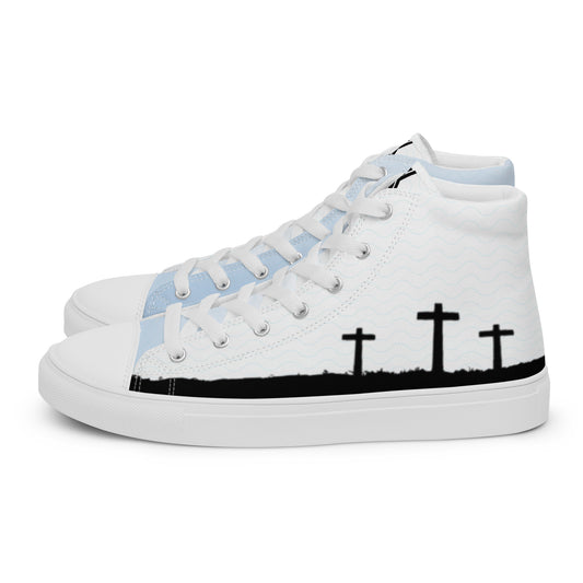 Men’s high top canvas shoes