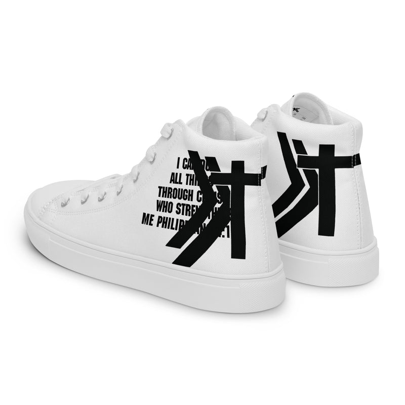 Men’s high top canvas shoes