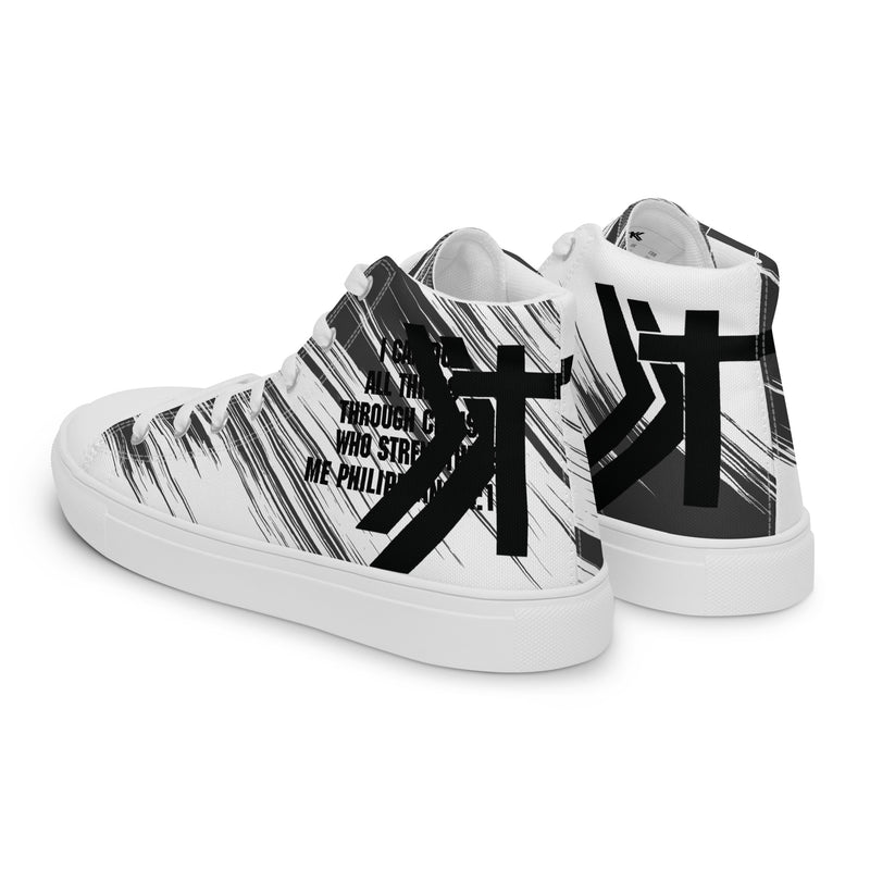 Men’s high top canvas shoes