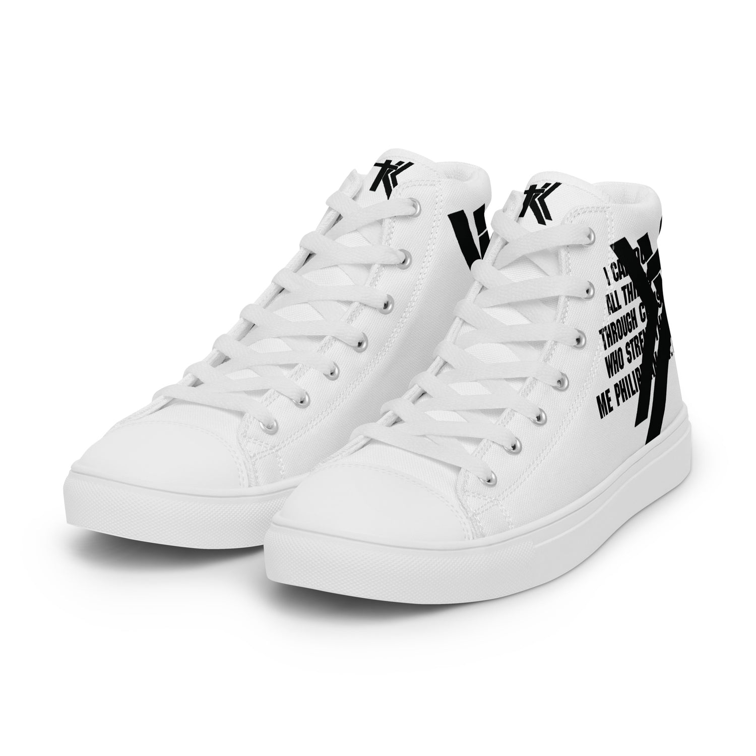 Men’s high top canvas shoes