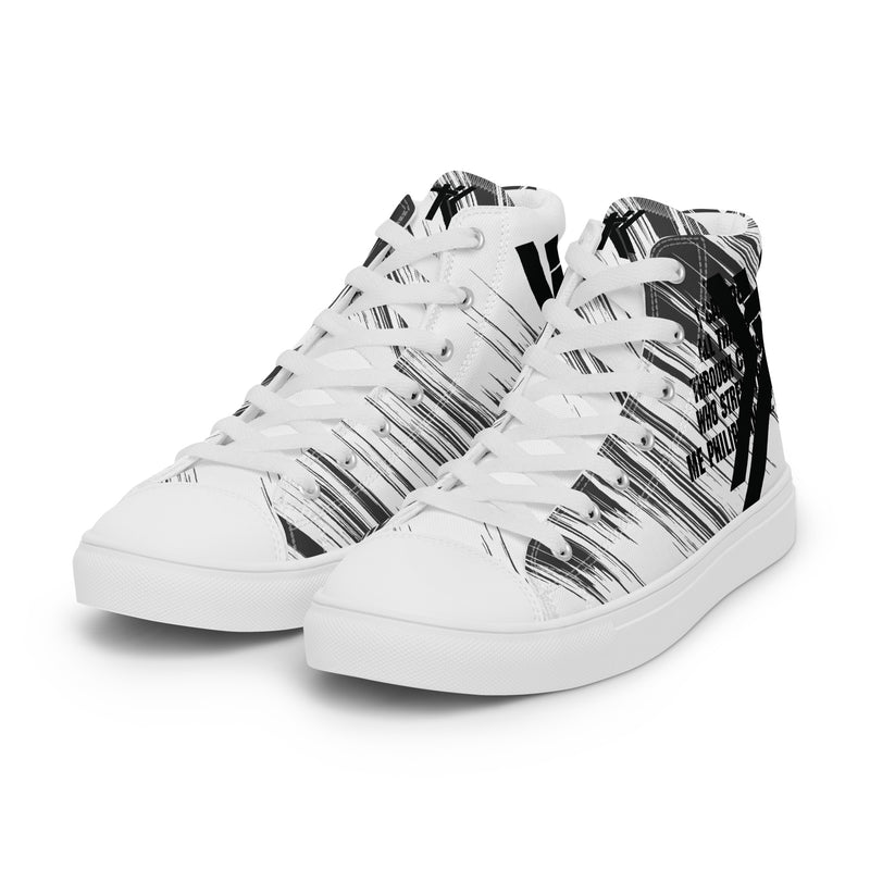 Men’s high top canvas shoes