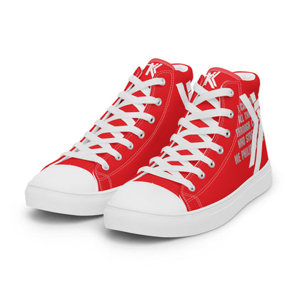 Men’s high top canvas shoes