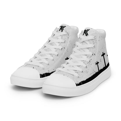 Men’s high top canvas shoes