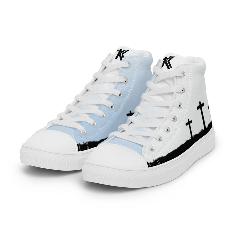 Men’s high top canvas shoes