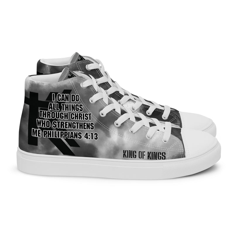 Men’s high top canvas shoes