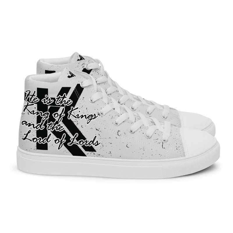 Men’s high top canvas shoes