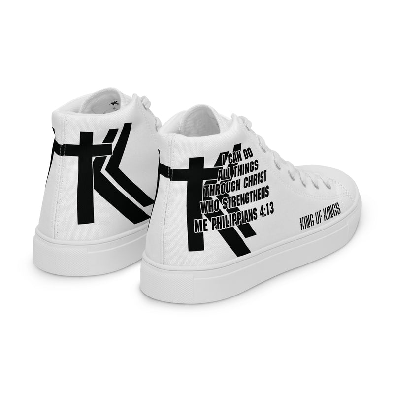 Men’s high top canvas shoes