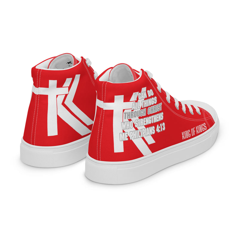 Men’s high top canvas shoes