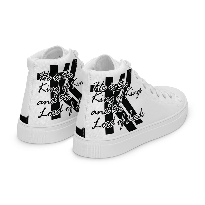 Men’s high top canvas shoes