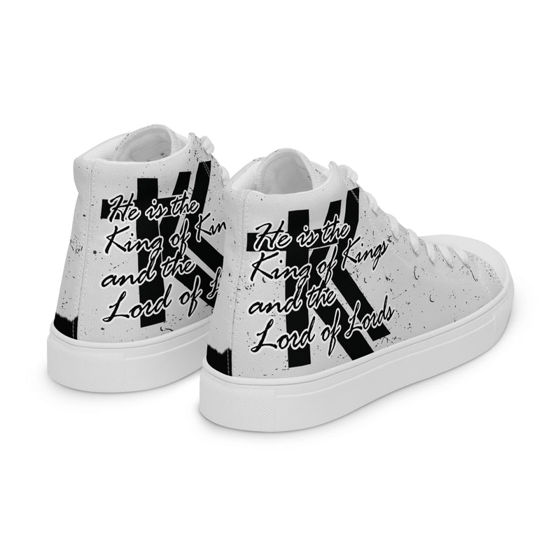 Men’s high top canvas shoes