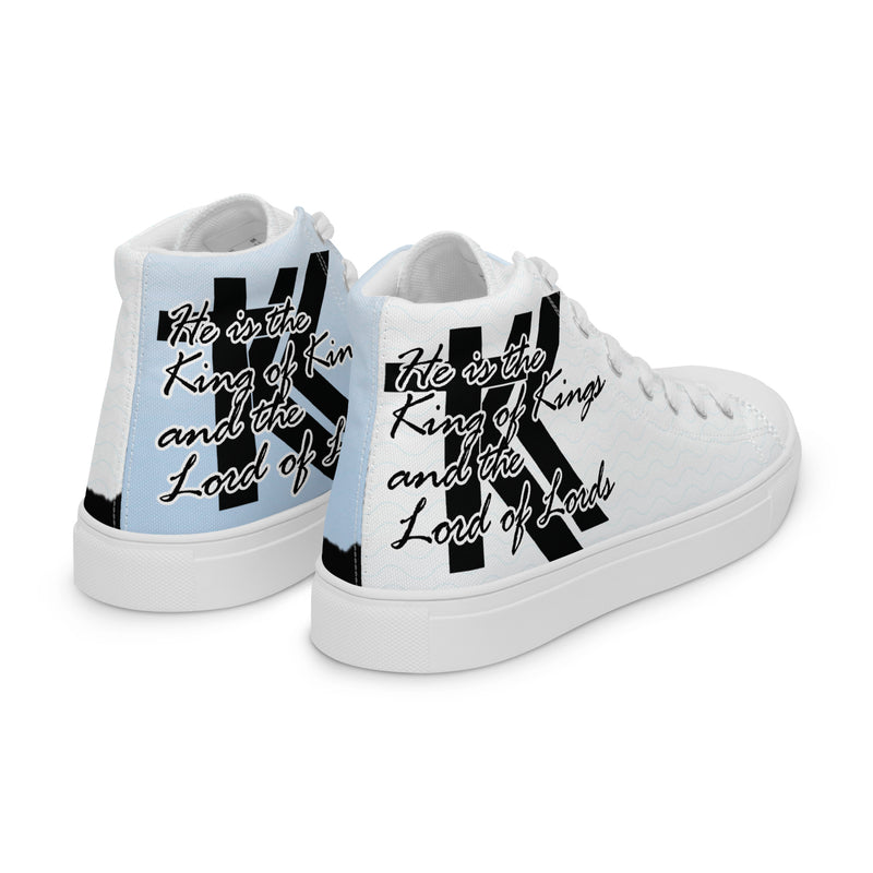 Men’s high top canvas shoes