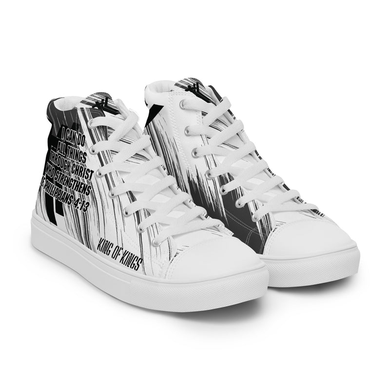 Men’s high top canvas shoes