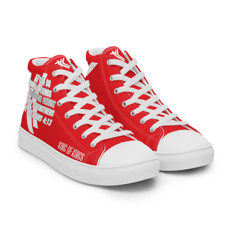 Men’s high top canvas shoes