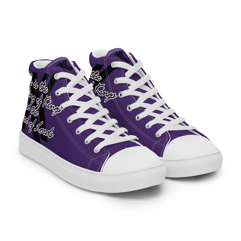 Men’s high top canvas shoes