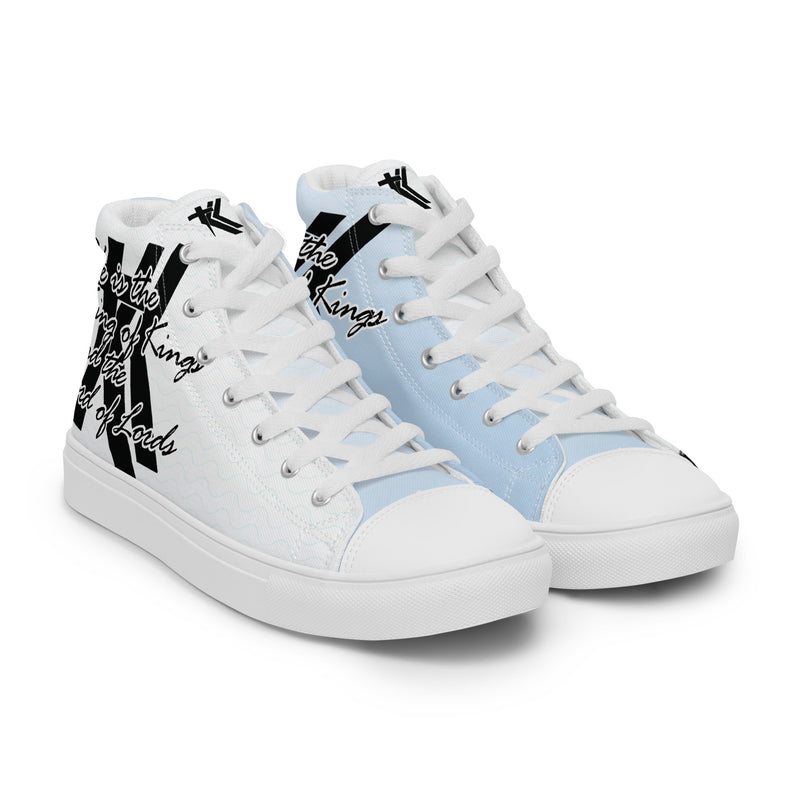 Men’s high top canvas shoes