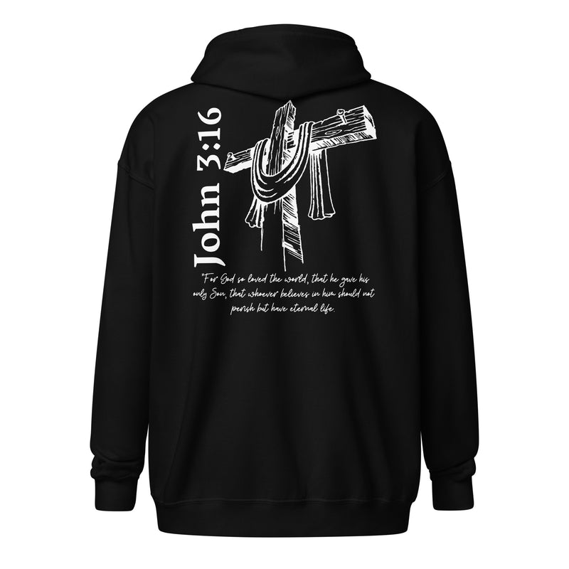 John 3:16 heavy blend zip up