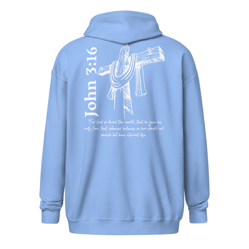 John 3:16 heavy blend zip up