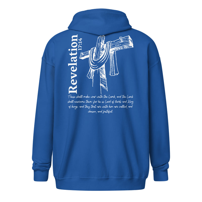 Revelation 17:14 heavy blend zip up