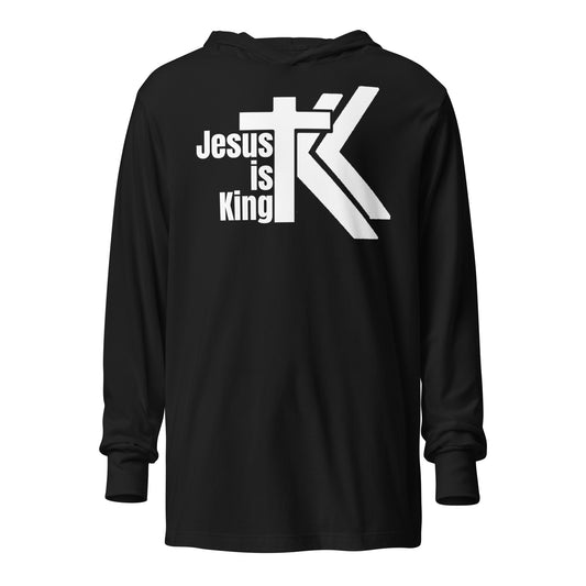 Jesus is King Hooded long-sleeve