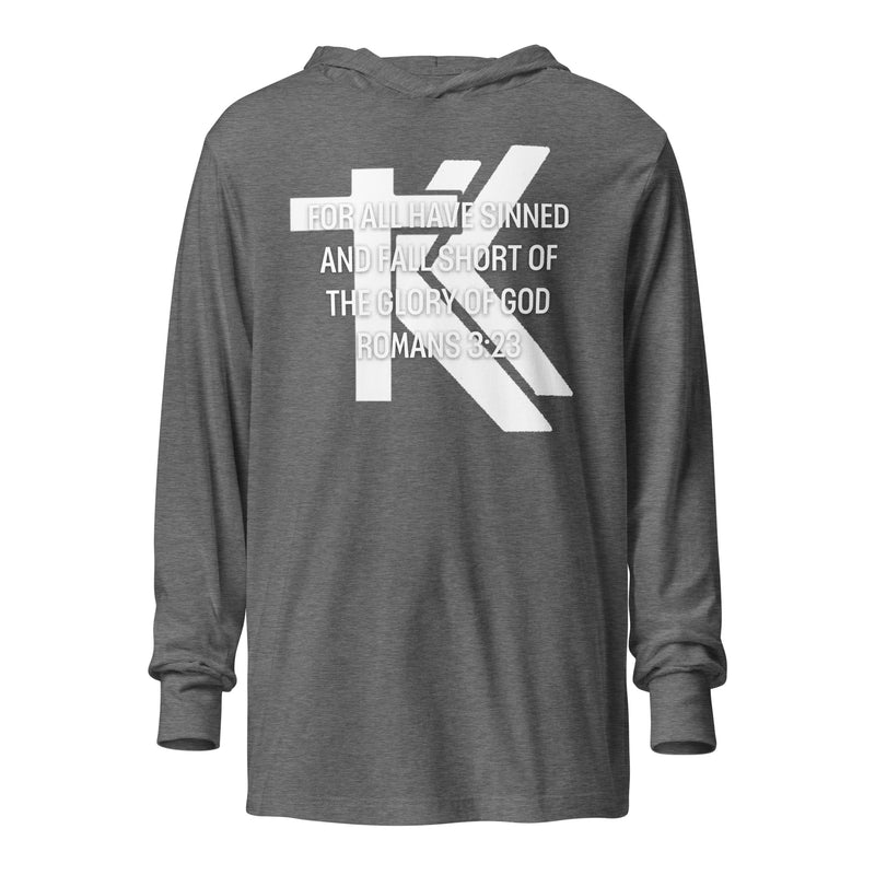 Romans 3:23 Hooded long-sleeve