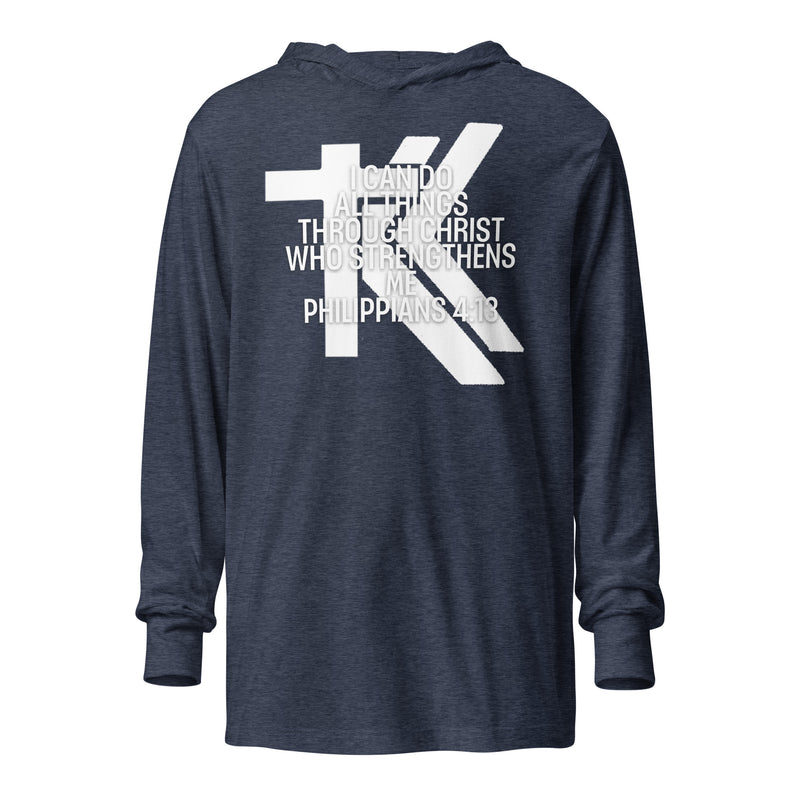 Philippians 4:13 Hooded long-sleeve