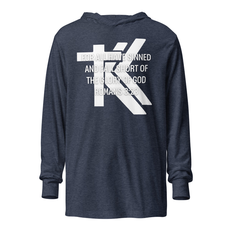 Romans 3:23 Hooded long-sleeve