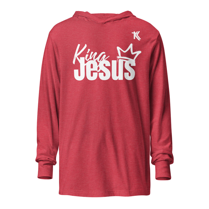 King Jesus Hooded long-sleeve tee