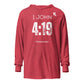 1 John 4:19 Hooded long-sleeve