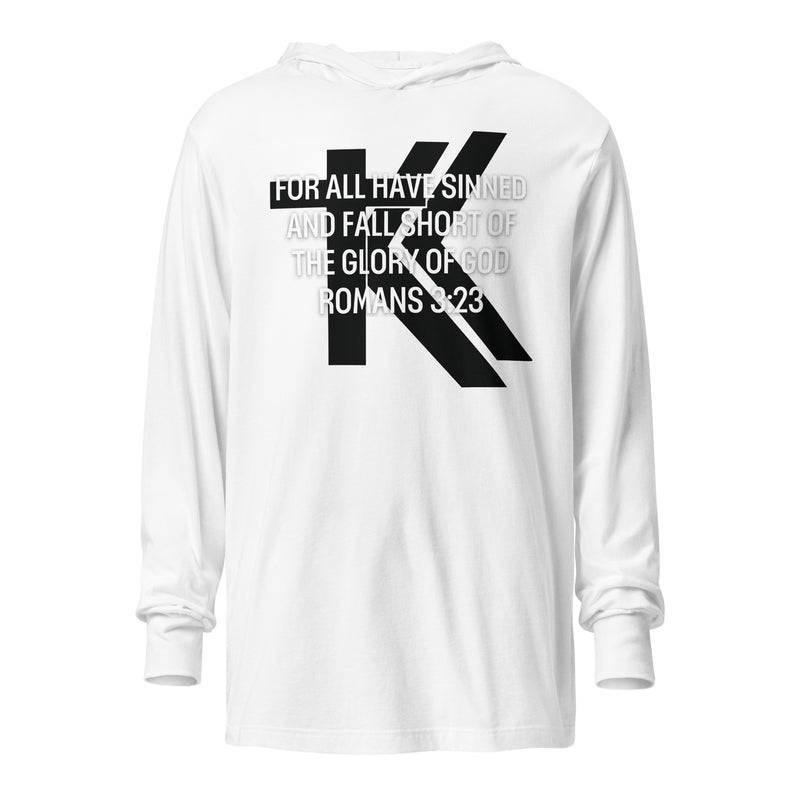 Romans 3:23 Hooded long-sleeve