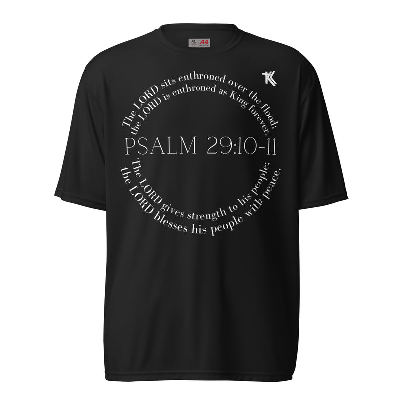 Psalm 29:10-11 performance crew neck