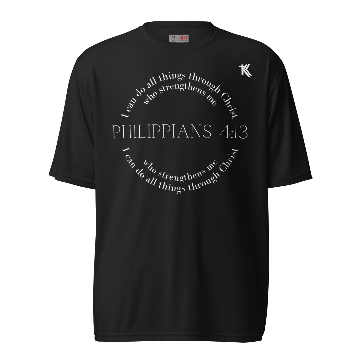 Philippians 4:13 performance crew neck