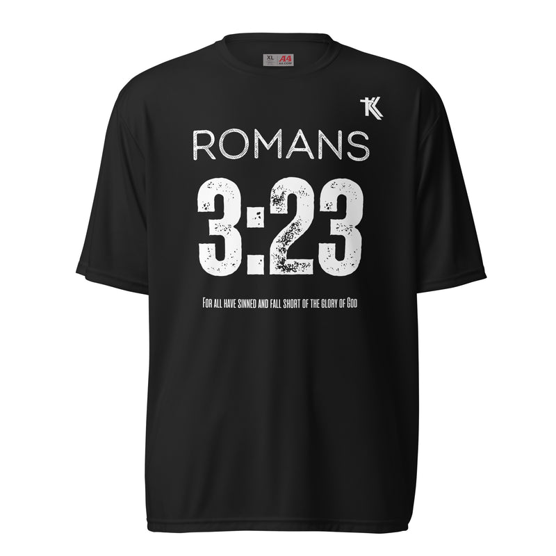 Romans 3:23 performance crew neck