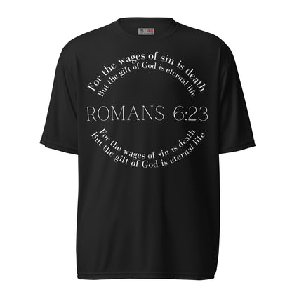 Romans 6:23 performance crew neck