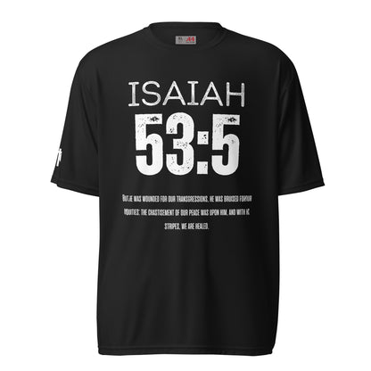 Isaiah 53:5 performance crew neck