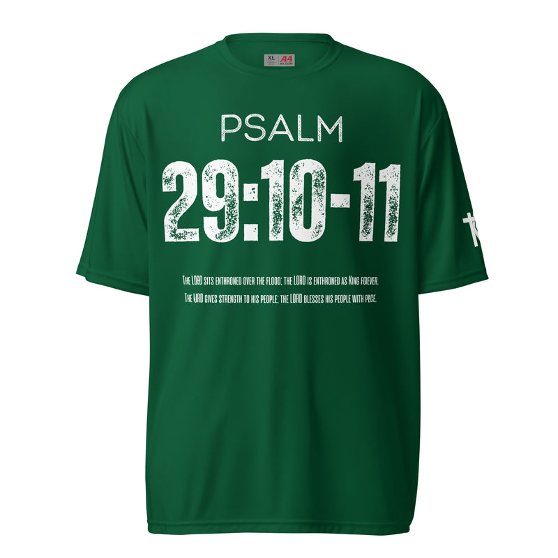 Psalm 29:10-11 performance crew neck