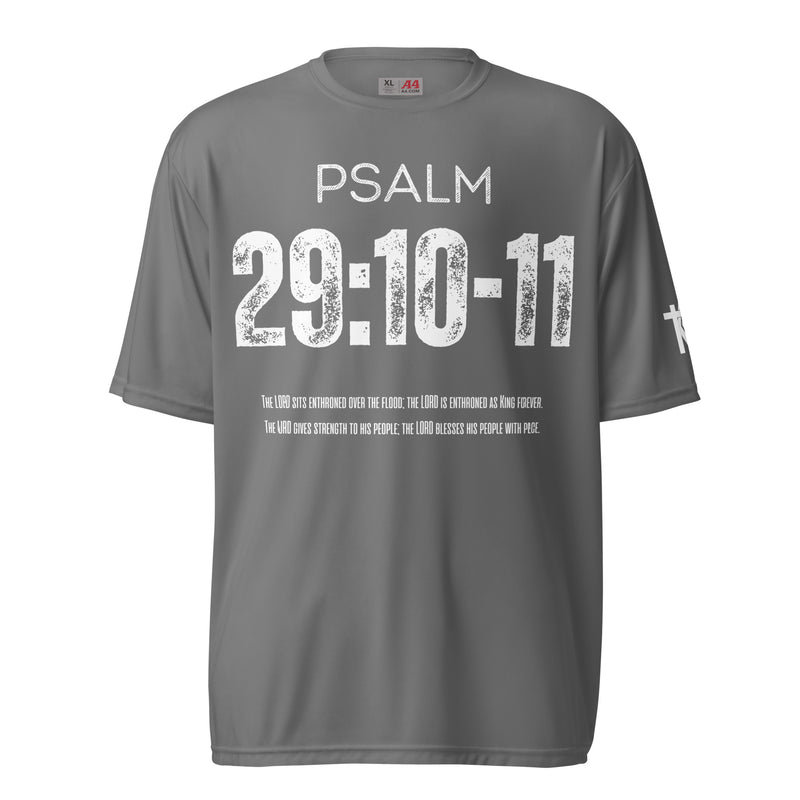 Psalm 29:10-11 performance crew neck