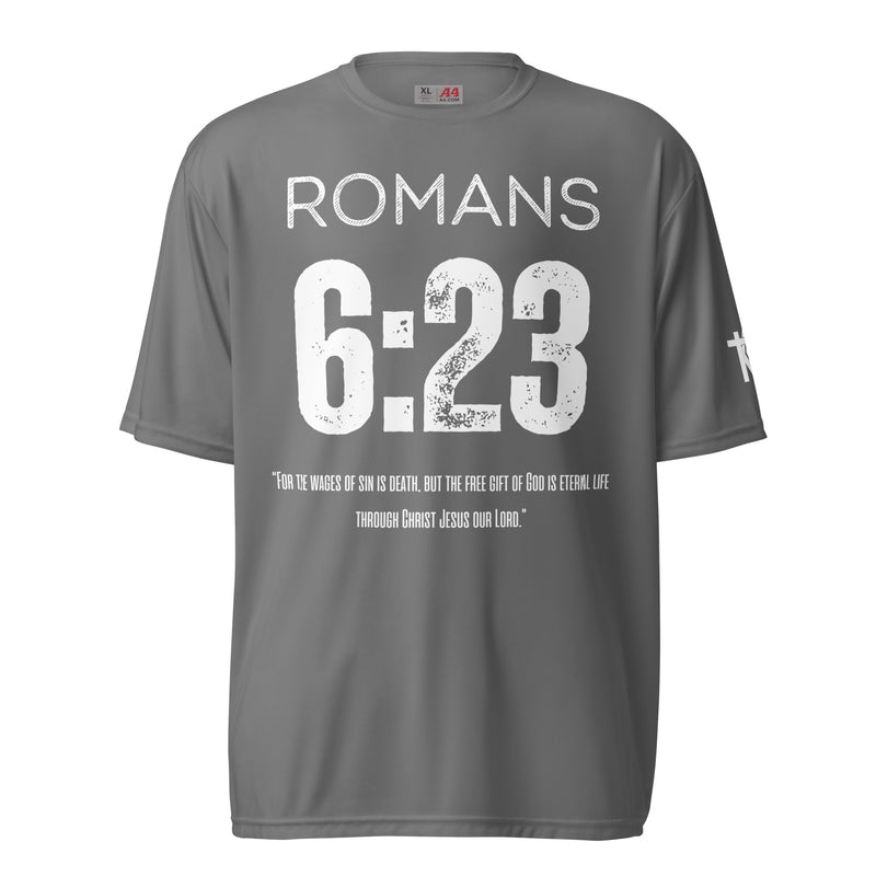 Romans 6:23 performance crew neck